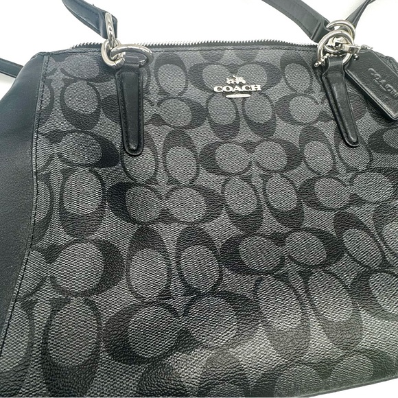 Coach Signature Christie Carryall, F58291, Black and Grey, Excellent condition - Picture 3 of 14